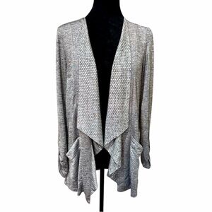 Picadilly Canada Gray and silver Tones size X small-Small Open Cardigan